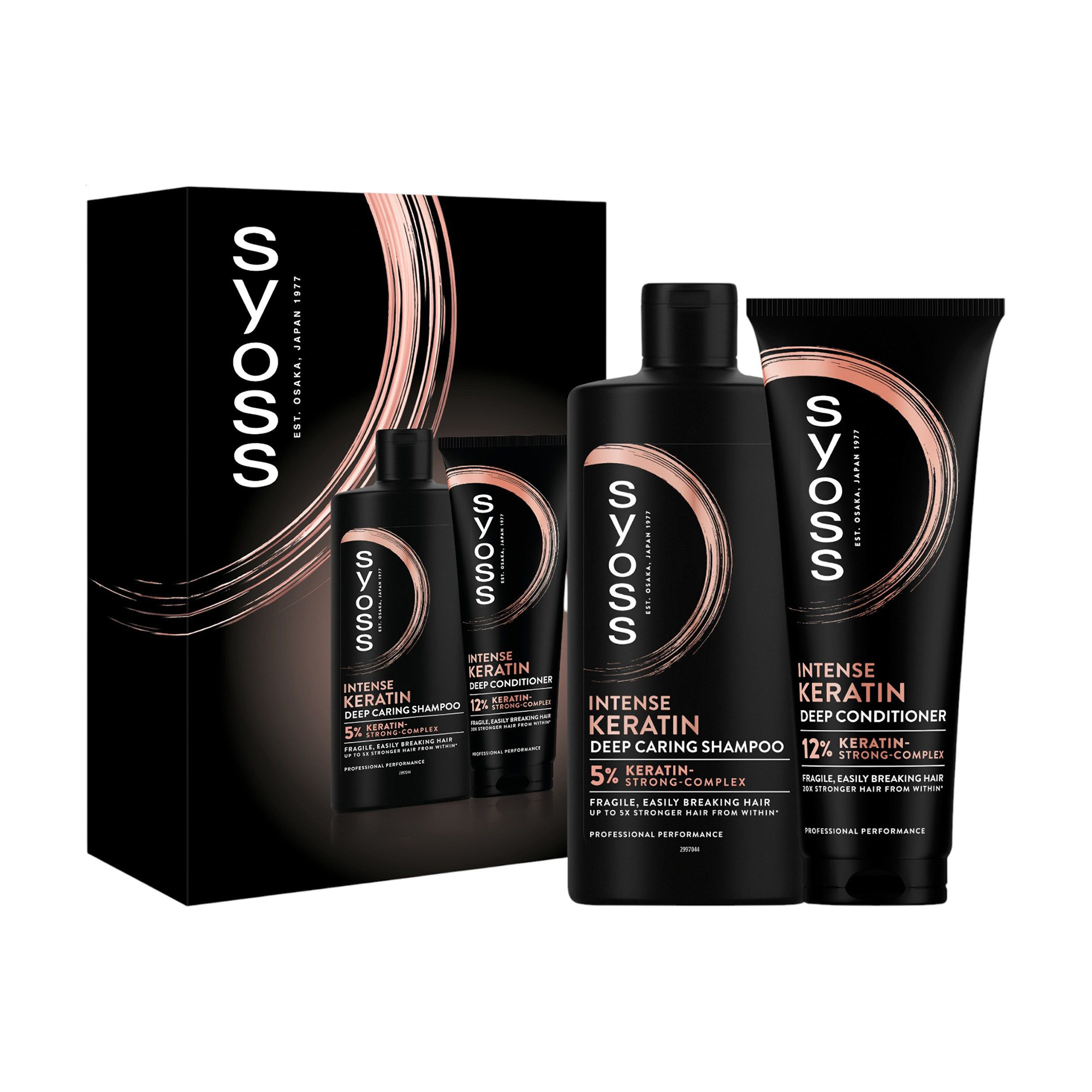 Уцінка! Набір для волосся Syoss Intense Keratin (шампунь, 440 мл + кондиціонер, 250 мл)